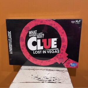 Hasbro Clue Lost in Vegas Game -‎ Black and Red New-sealed.